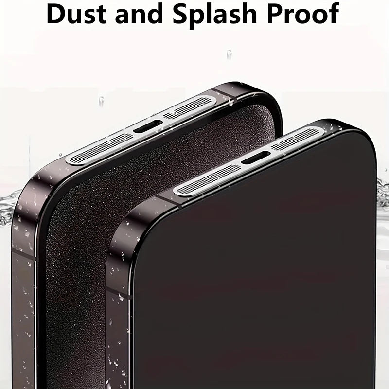 5Pcs Metal Dustproof Net Sticker For iPhone 16 Pro 15 14 13 12 Series Earpiece Speaker Hole Anti-dust Mesh Protector Compatible