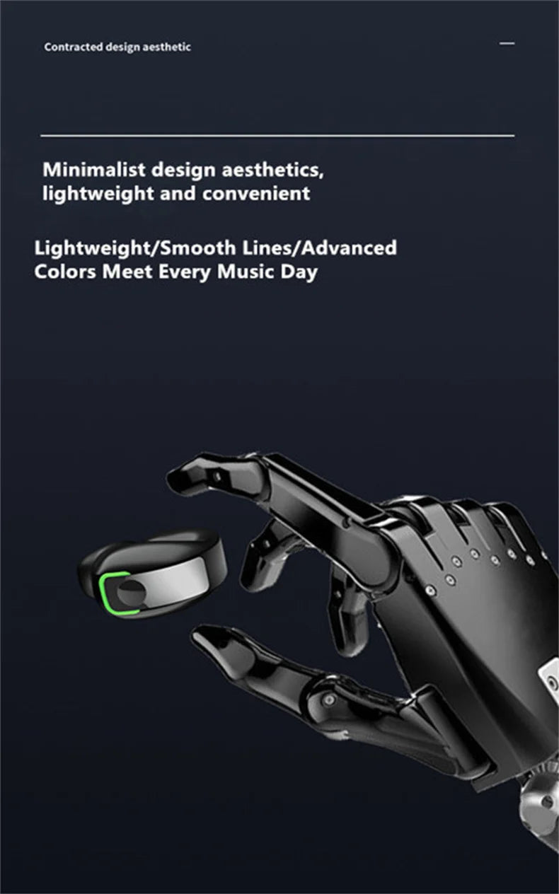 STTKGZD Earphone Clip Wireless Bluetooth Headphone Bone Conduction Headset High Quality TWS Auriculares Sport Noise Canceling