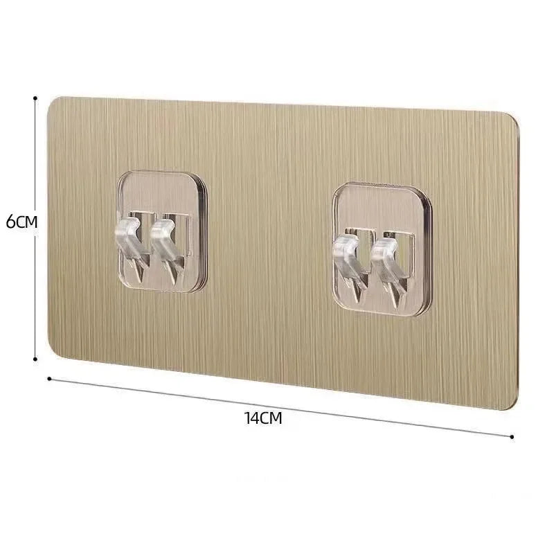 Transparent Hanging Shelf Hooks Wall Storage Rack Fixing Patch Strong Self-Adhesive Snap For Kitchen Bathroom Gadgets