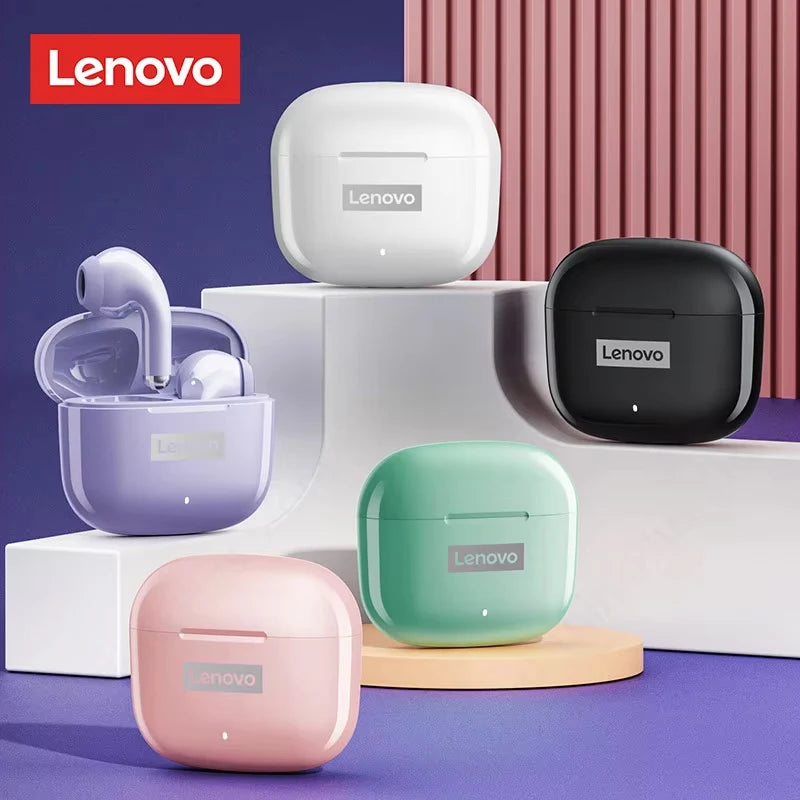 NEW Lenovo LP40 Pro TWS Bluetooth 5.3 Quick Connect Earphones  Ergonomic  Design  Headphones Powerful Transmission Speed Headset