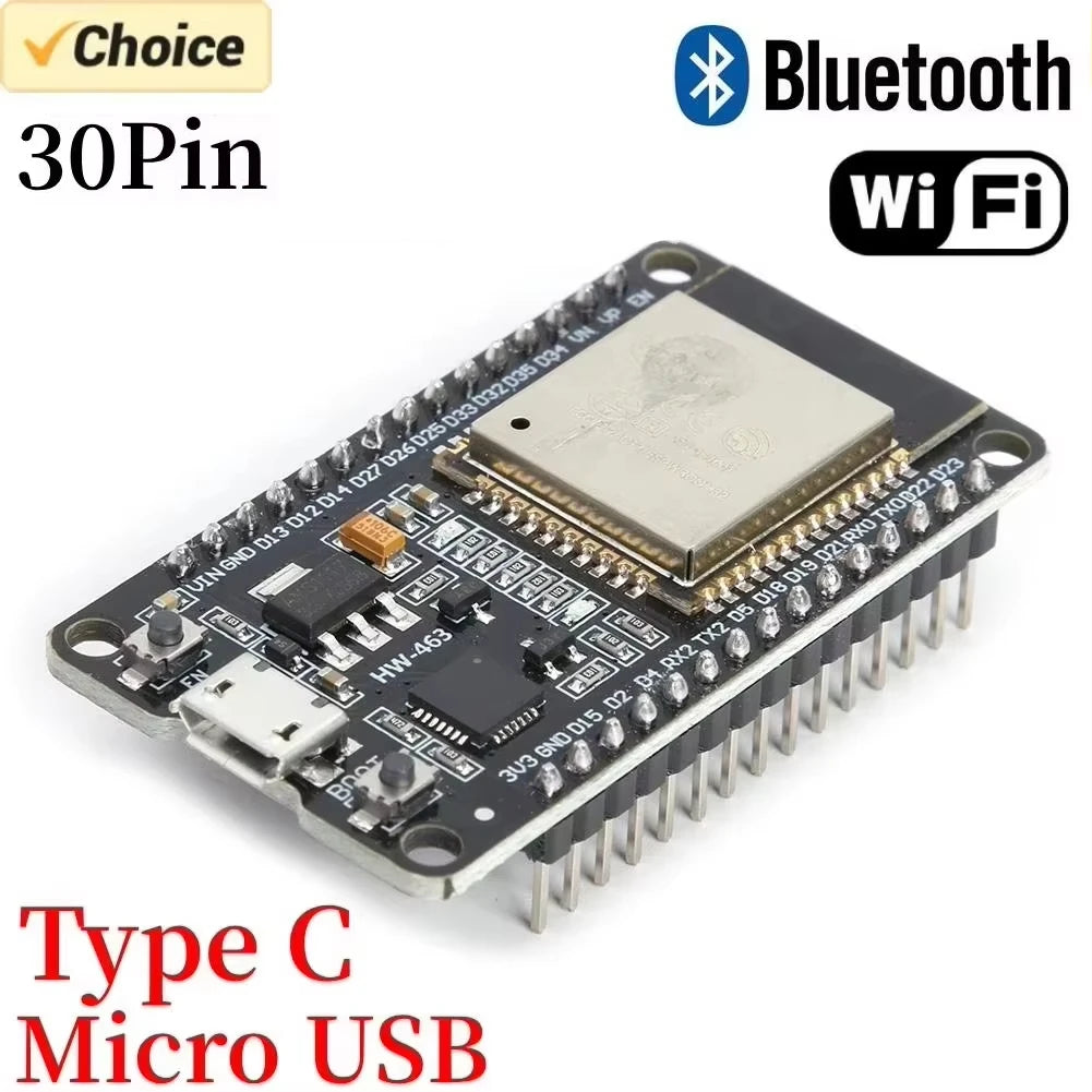 E32 Development Board WiFi+Bluetooth Module Ultra-Low Power Consumption Dual Core Micro USB C