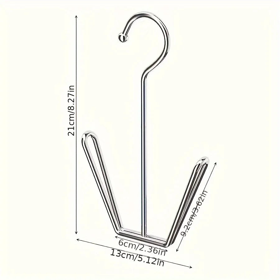 1/3pcs Stainless Steel Shoe Rack Hangers Metal Storage Box Space-Saving with Closet Hooks Silver Home Laundry Accessories