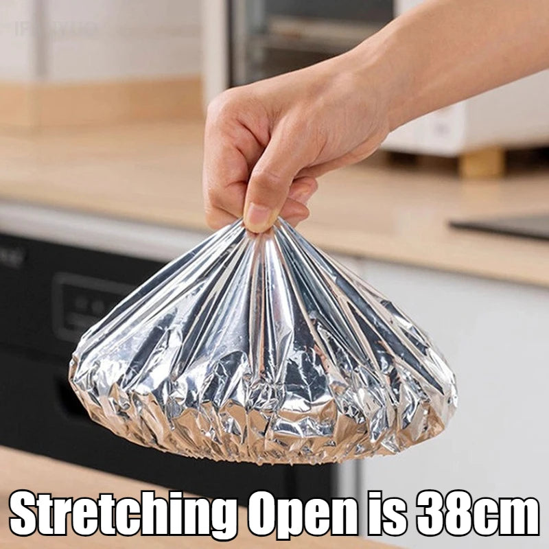 10-50Pcs Reusable Aluminum Foil Bowl Cover Refrigerator Fresh-keeping Lids Heat Preservation Kitchen Storage Accessories Gadget