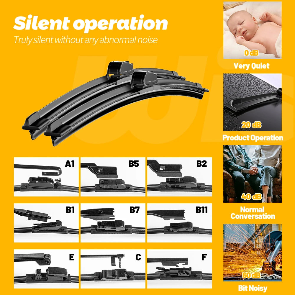 For Opel Astra J Front Wiper Blades 2009-2015 2010 2011 2012 2013 2014 Windscreen Windshield Window Brushes Accessories 27"+25"
