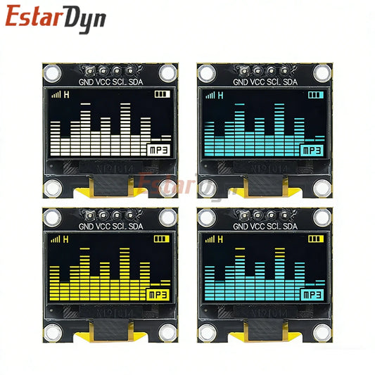 0.96 Inch OLED Display Module I2C IIC Serial White Screen 128x64 SSD1306 Driver Board Compatible with ESP32 STM32