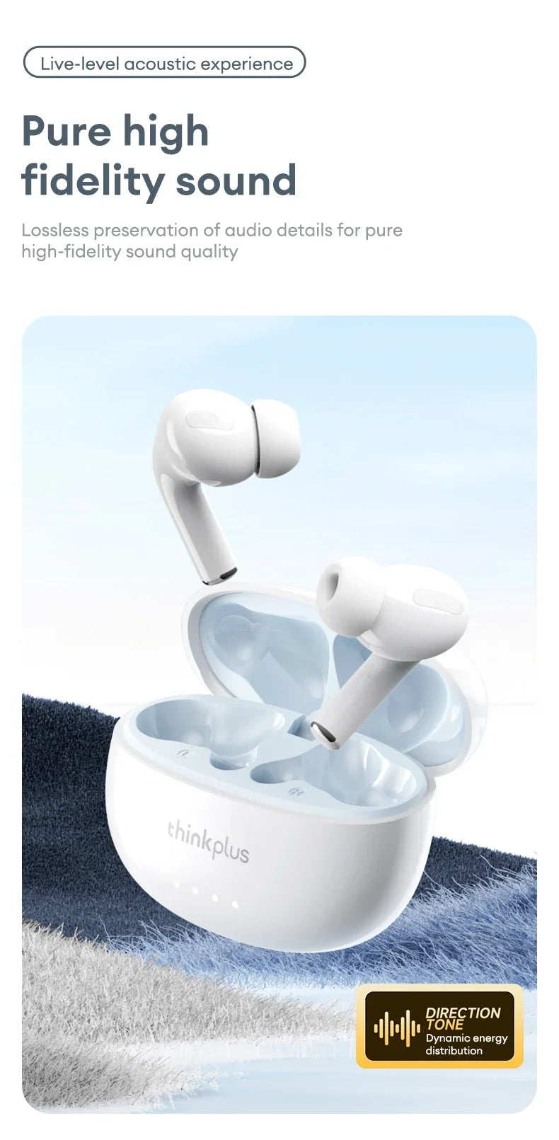 Lenovo LP5 PRO Wireless Bluetooth 5.4 Earphones TWS HiFi Sound Headphones Gaming Sports Earbuds LP5Pro Headset with Mic 2026