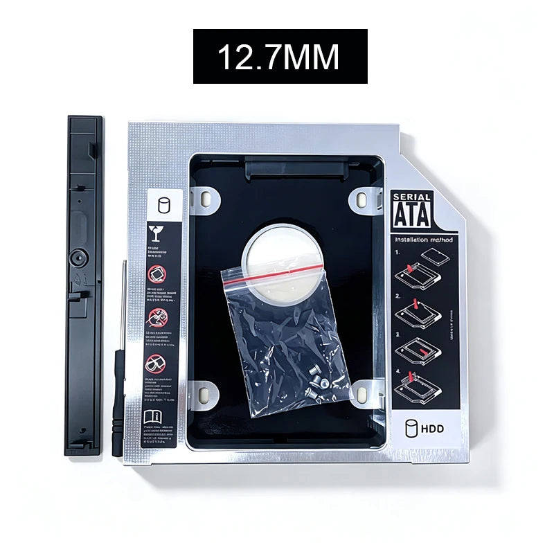 HDD SSD Caddy Adapter SATA 3.0 Interface Laptop Hard Disk Holder 9.5/12.7mm Bracket for CD DVD ROM Optical Bay