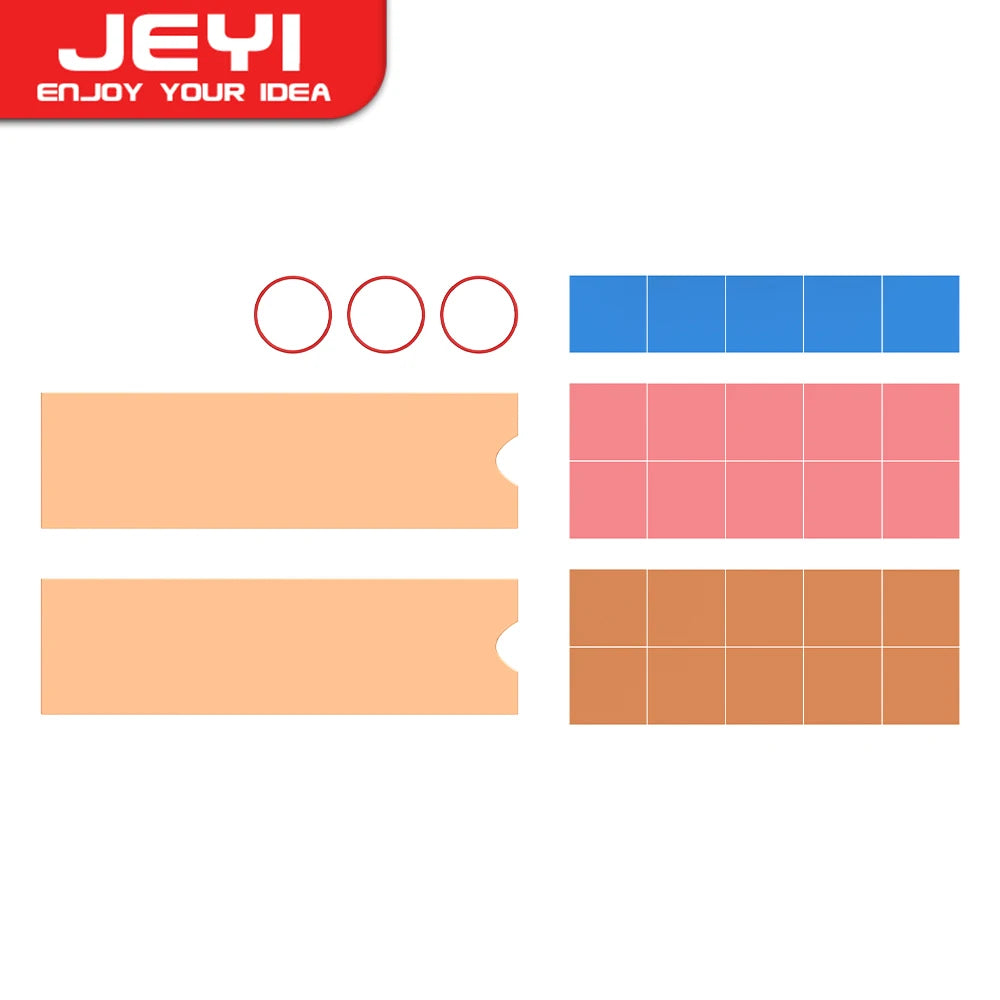 Clearance_JEYI Copper M.2 HeatSink, 3pcs 2280 SSD Copper Cooler Solid State Disk Radiator with Thermal Silicone Pad for Laptop D
