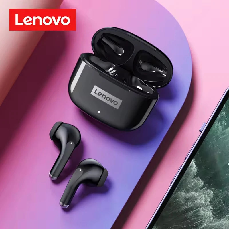 NEW Lenovo LP40 Pro TWS Bluetooth 5.3 Quick Connect Earphones  Ergonomic  Design  Headphones Powerful Transmission Speed Headset
