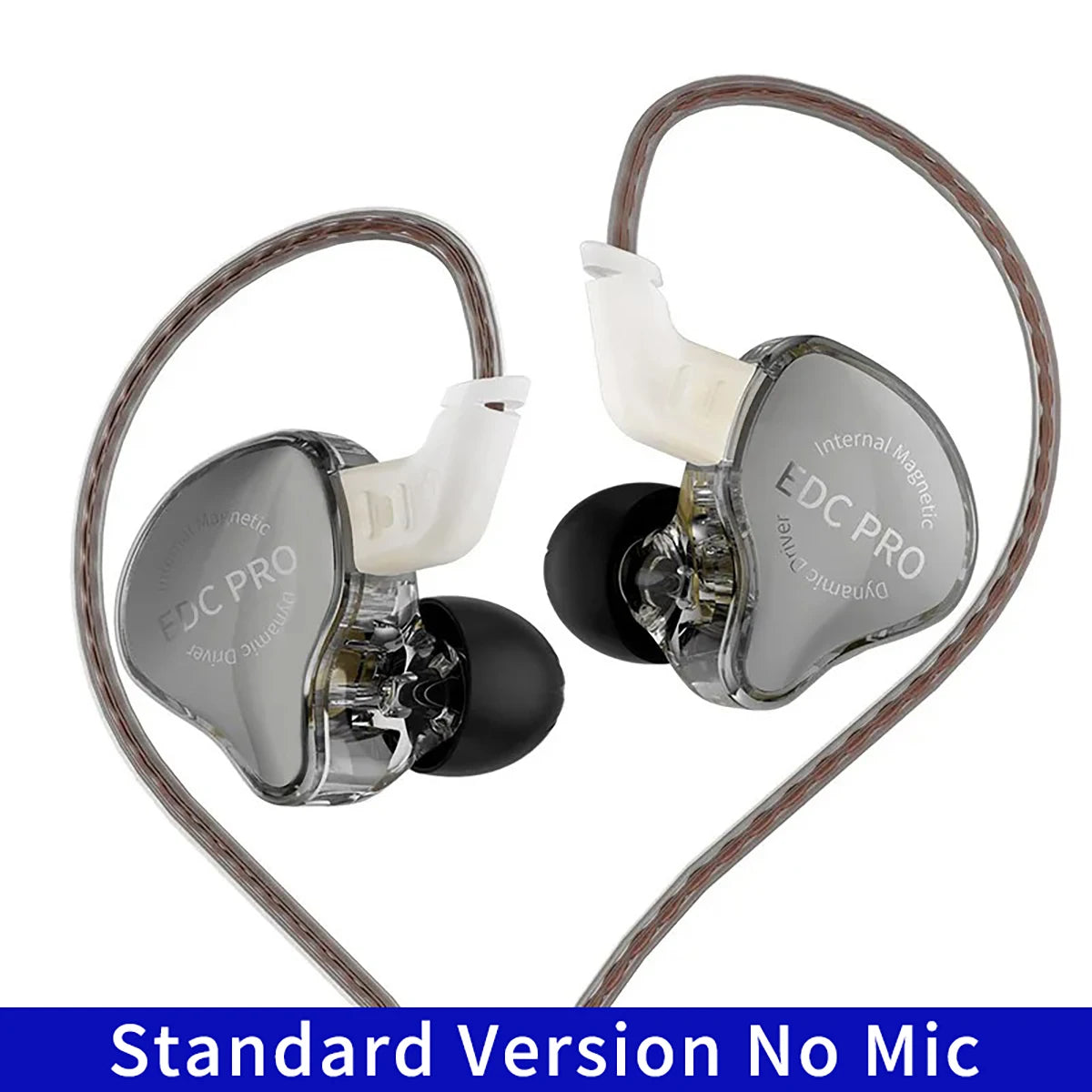 NEW KZ EDC PRO Best In-ear Wired Earphones HIFI Bass Dynamic Monitor 3D Stereo Earbuds Noise Cancel With Detachable Audio Cable