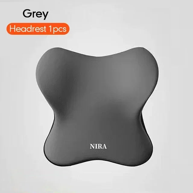 Car Headrest/1pc Lumbar Pillow 100% High Rebound Imported Memory Foam Car Neck Pillow Waist Support High End Car Seat Pillow