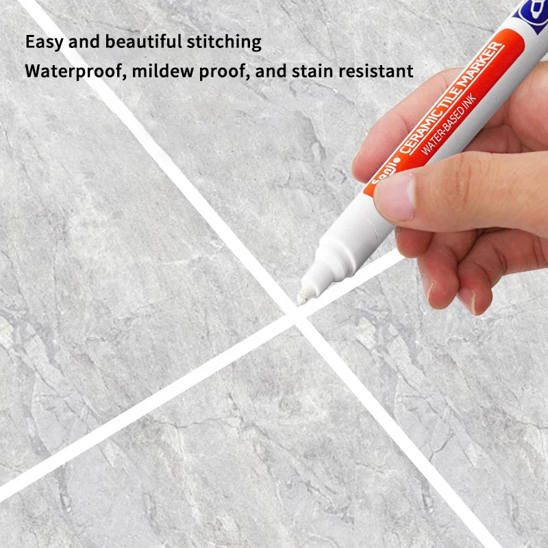 1PC Waterproof Tile Marker Grout Pen Wall Seam Restorer Mark Ceramic Tile Beautiful Seam Kitchen Bathroom Wall Seam Repair Tools