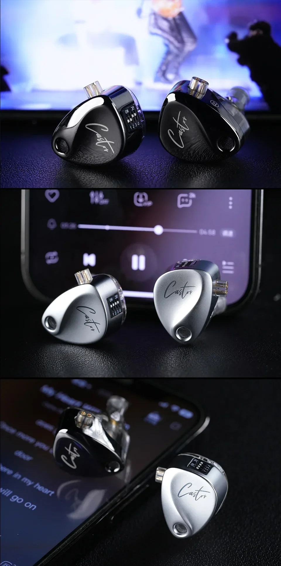 KZ Castor 2DD Dynamic in Ear Earphone High-end Tunable Earphones HiFi Bass Monitor Headphone Cancelling Earbud ZSNPRO EDXPRO