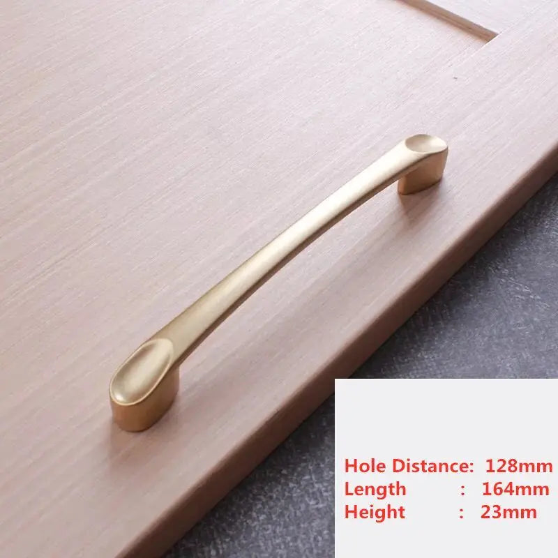 Handles Drawer Cabinet Furniture Kitchen Handles for Cabinet Knob Door Drawer Furniture Kitchen Knob Golden Simplicity Hardware