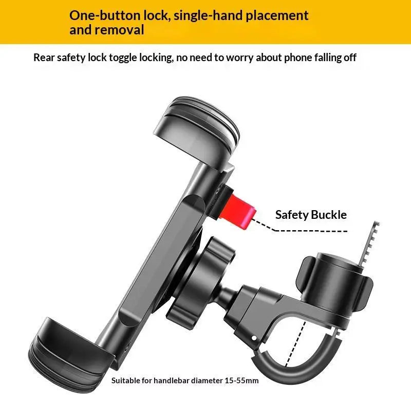 Motorcycle Mountain Bike Road Bike Stable And Adjustable 360 Rotatable Universal Mobile Phone Stand Supports
