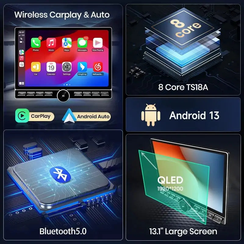 Junsun 13.1 "Car Radio For Seat Leon MK3 2012 2013-2020 Wireless Carplay Car Car Radio Multimedia GPS Stereo 8 core 4G DSP