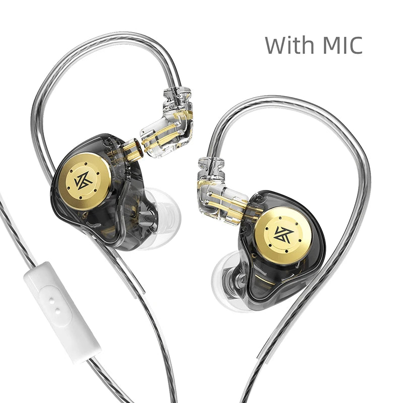 KZ EDX PRO Headphone Metal Wired Earphone HiFi Bass Music DJ Earbuds In Ear Monitor Game Headset With Microphone Audifonos