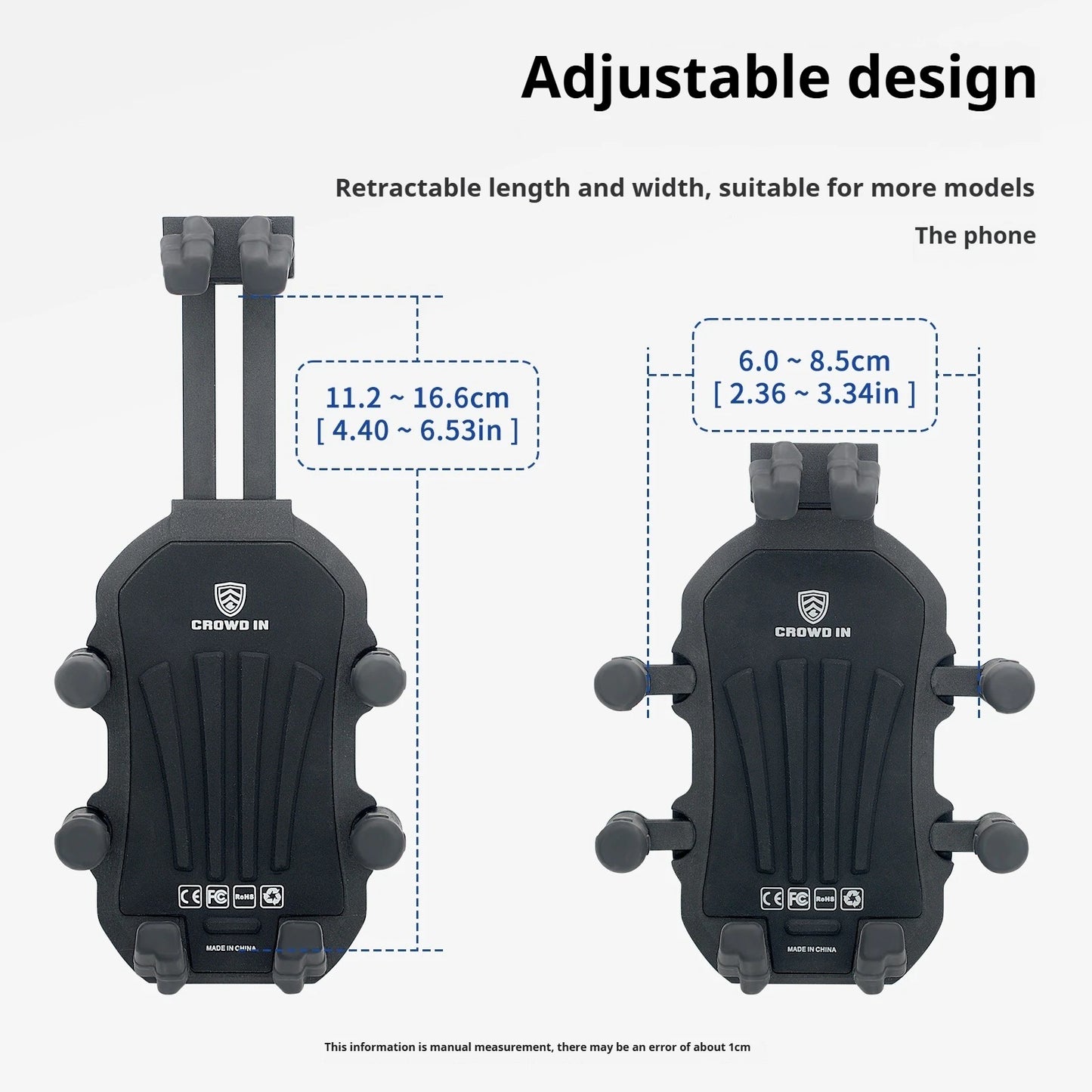 Motorcycle Mobile  Holder Car Aluminum Alloy Upgrade Shock Absorption Electric Vehicle Mobile Phone Holder Outdoor Mirror Seat
