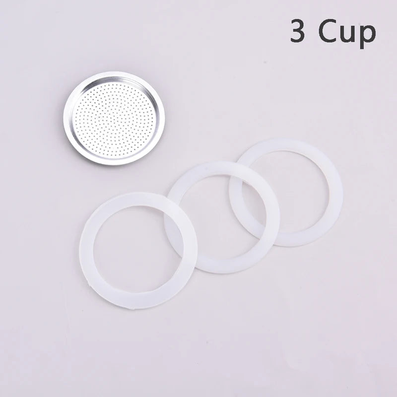2 Pcs/lot Milky White Silicone Seal Ring Flexible Washer Gasket Ring Kitchen Coffee Parts Makers Accessories