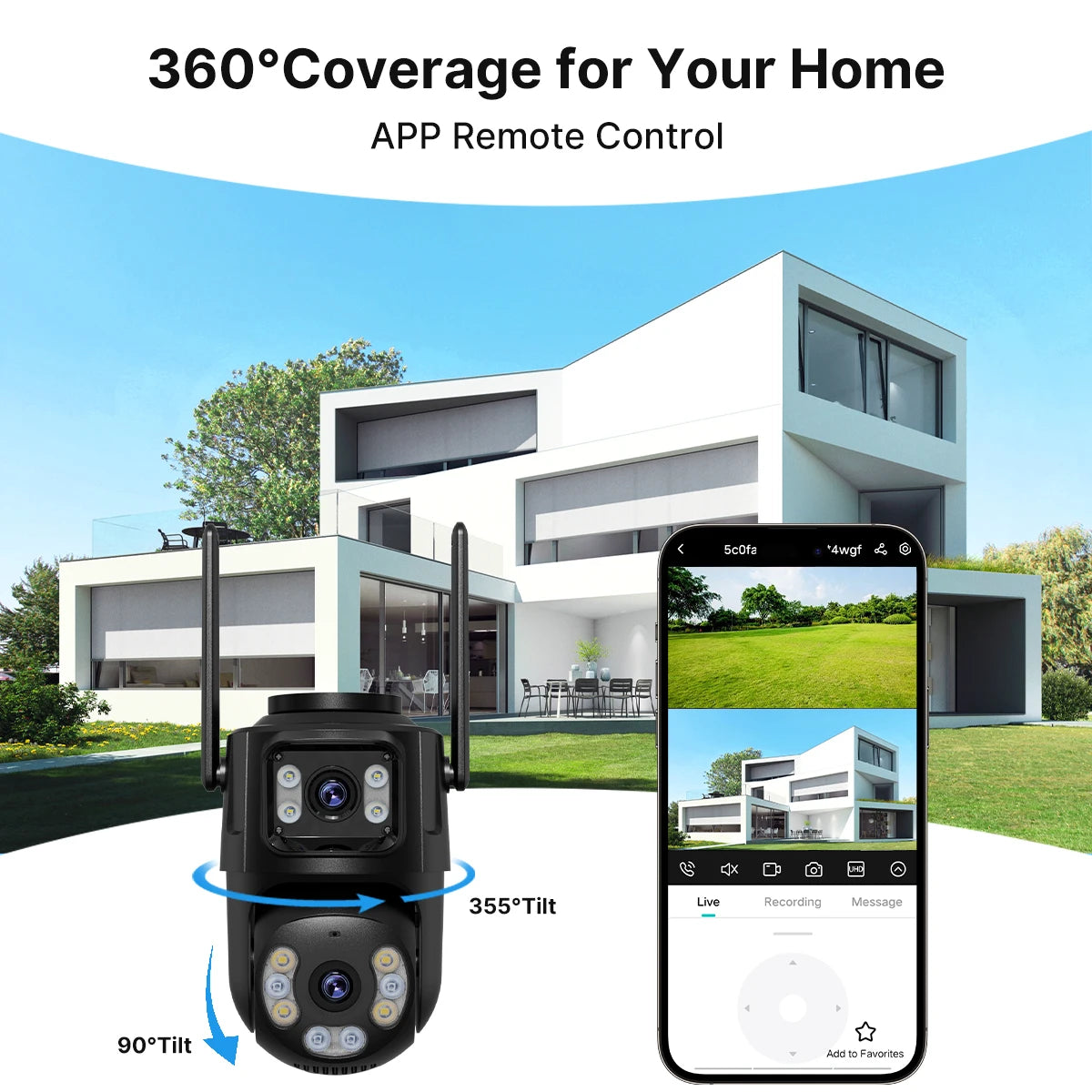 4K 8MP HD Wifi PTZ Camera Outdoor 4MP Dual Lens Dual Screen AI Auto Tracking IP Camera CCTV Audio Video Surveillance P2P iCSee