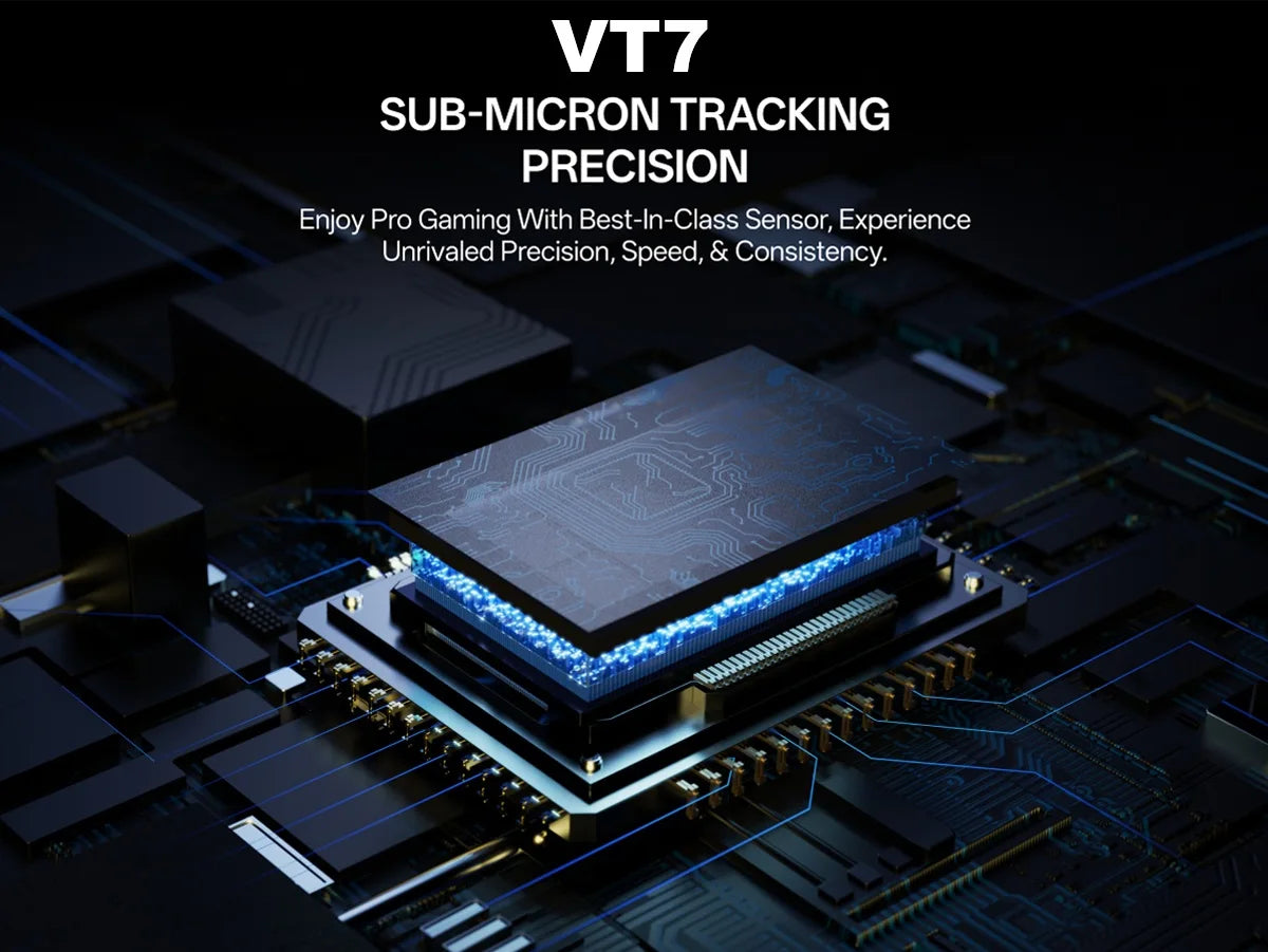 Rapoo VT7 MAX /VT7 Wireless Gaming Mouse True 8K Wireless Polling Rate 53g Lightweight Up to 750Hr Battery Life