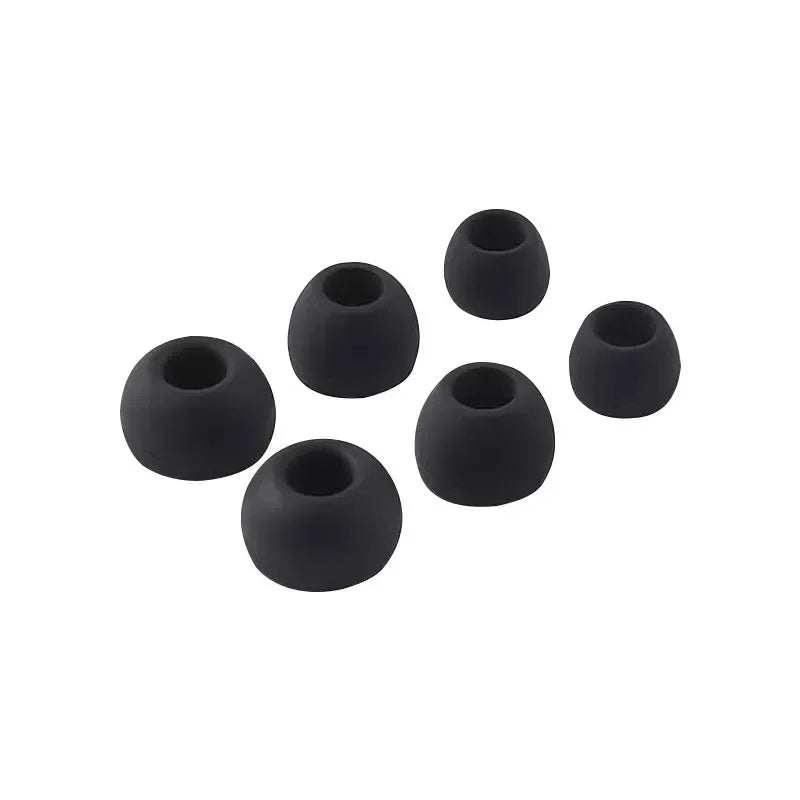 6 Pairs(S/M/L)Soft Silicone Replacement Eartips Earbuds Cushions Ear Pads Covers for In-Ear Headphones Earphones Accessories
