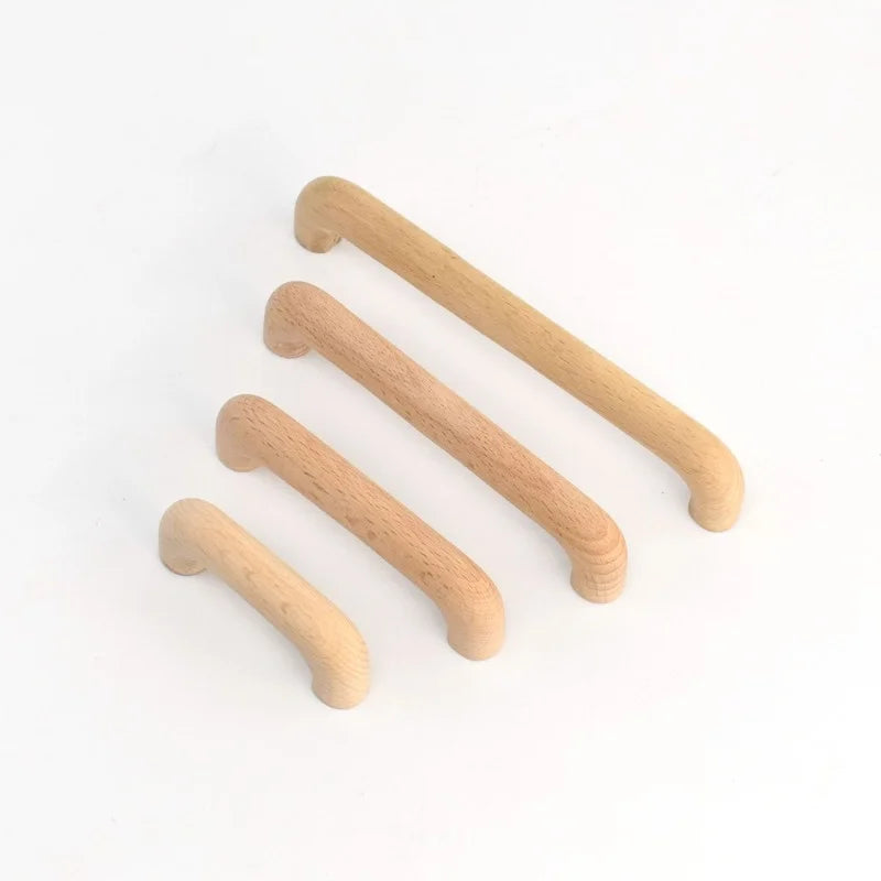 VARMSTUGA Kitchen Cabinet Handle Drawer Solid Wood Furniture Wooden Door Drawer Knobs Cupboard Handles for Furniture