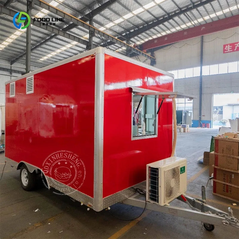 Hamburger Mobile  Food Trailer  Equipped with Full Restaurant