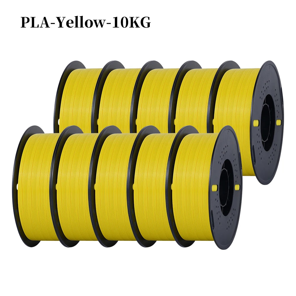 KINGROON 22LBS PETG or PLA Filament 3D Printer Filament 10 Rolls 1KG 1.75MM Eco-Friendly Good Toughness Mix Color Free Shipping