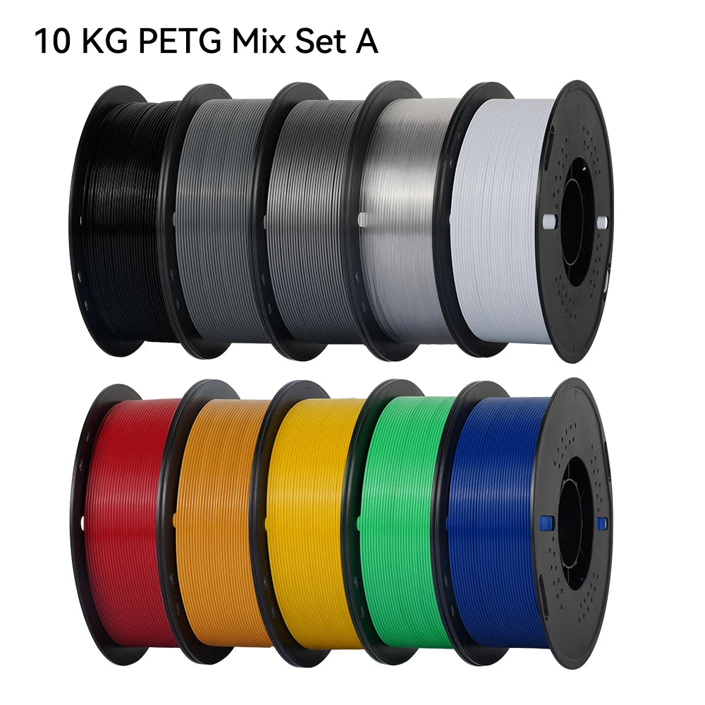 10KG 1.75mm PETG Filament Tangle-Free, High Quality 3D Printing Eco-friendly Plastic Consumables 22LBS, Vacuum Packaging 3D Printing