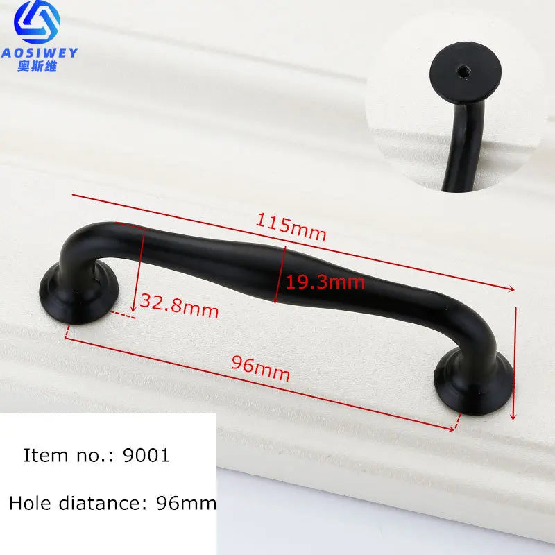 Black Handles for Furniture Cabinet Knobs and Handles Kitchen Handles Drawer Knobs Cabinet Pulls Cupboard Handles Knobs