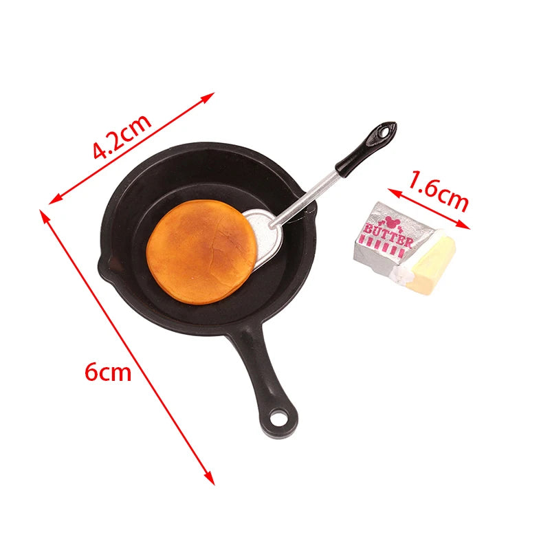 1Set 1/12 Dollhouse Miniature Items Kitchen Utensils Cooking Baking Set Model Rolling Pin Baking Tray DIY Doll House Accessories