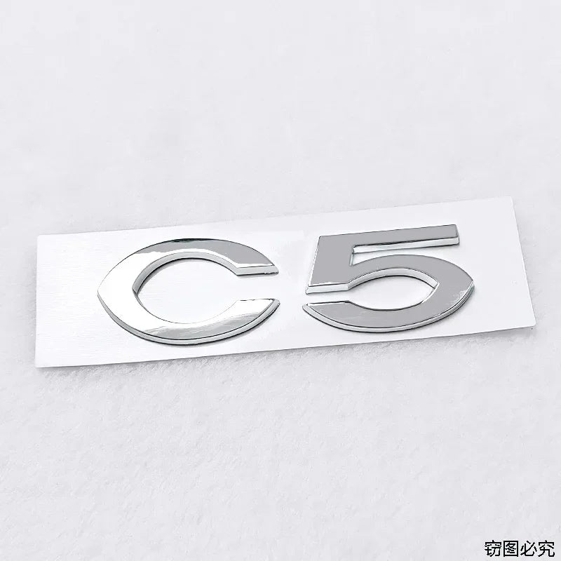 C2 C4 C5 Logo ABS 3D Car Rear Trunk Badge Sticker Styling for Citroen Brand Emblem Auto Body Decals Auto Modified Accessories