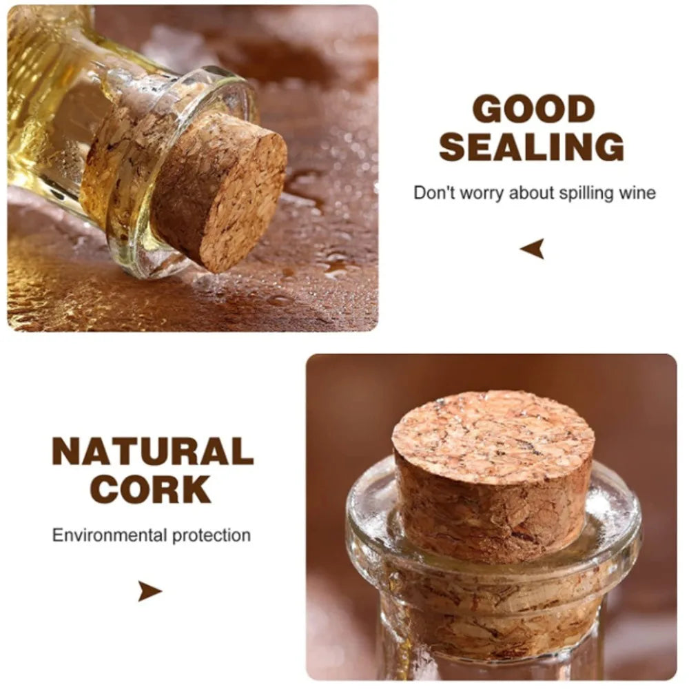 DIY Tapered Cork Plugs Sealing Cup Straight Wooden Wine Corks Reusable Sealing Stopper Bottle Stopper Tools Kitchen Accessories
