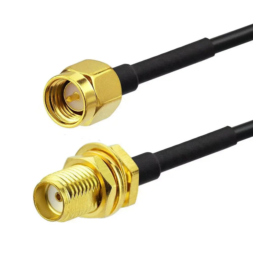 RP-SMA To SMA Male Female Extension Cable RG174 Coaxial Wire For WiFi Antenna Router Network Card