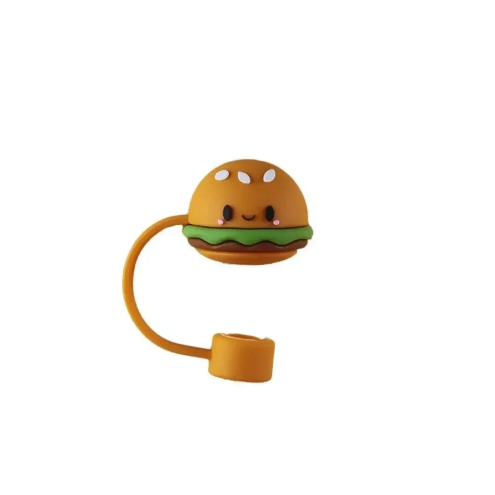 1PC Silicone Straw Plug Splash Proof Drinking Dust Cap Dust-proof Straw Tips Cover Cup Accessory Kitchen Tool Creative Reusable
