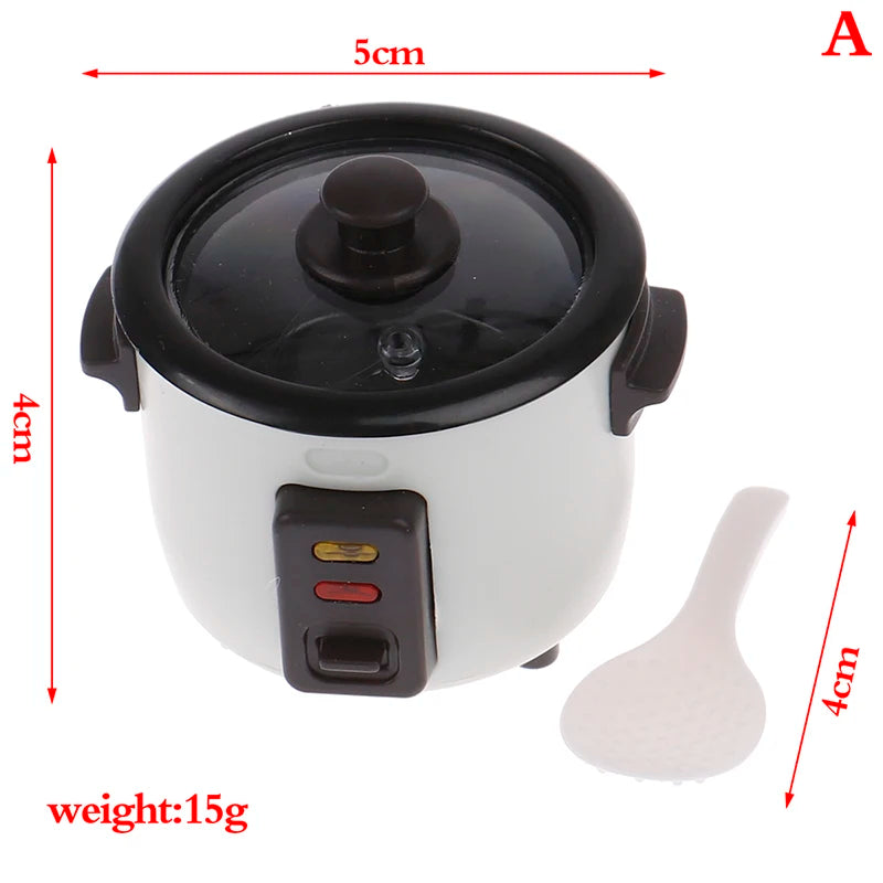1PC Dollhouse 1/12 Scale Mini Bread Machine With Toast Miniature Dollhouse Kitchen Access Toaster Cute  Home Decoration