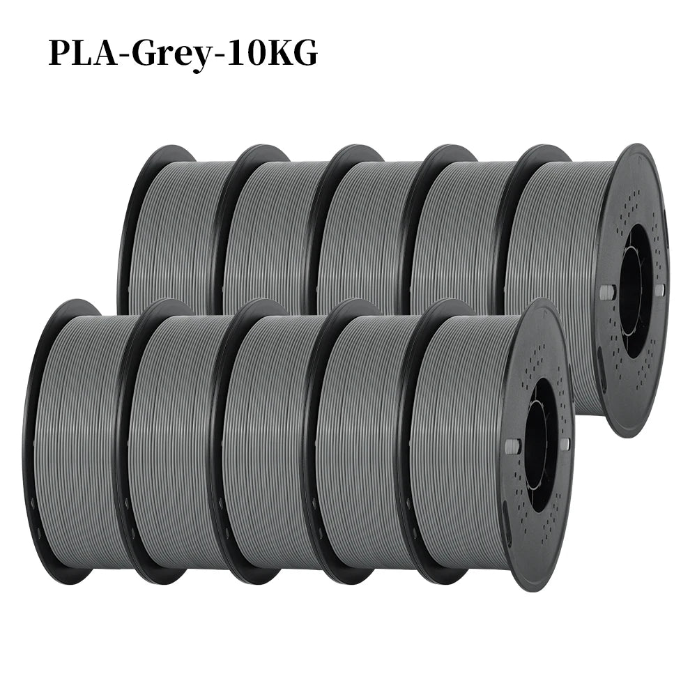 KINGROON 22LBS PETG or PLA Filament 3D Printer Filament 10 Rolls 1KG 1.75MM Eco-Friendly Good Toughness Mix Color Free Shipping