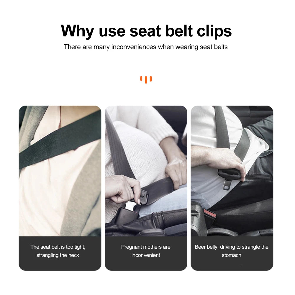 Car Seat Belt Limiter Buckle Seat Belt Adjustment Safety Clip Anti-slip Distance Limiter Fixed Buckle for Interior Accessories