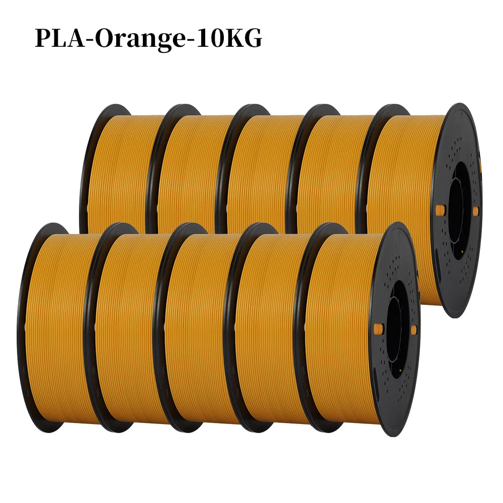 KINGROON 22LBS PETG or PLA Filament 3D Printer Filament 10 Rolls 1KG 1.75MM Eco-Friendly Good Toughness Mix Color Free Shipping