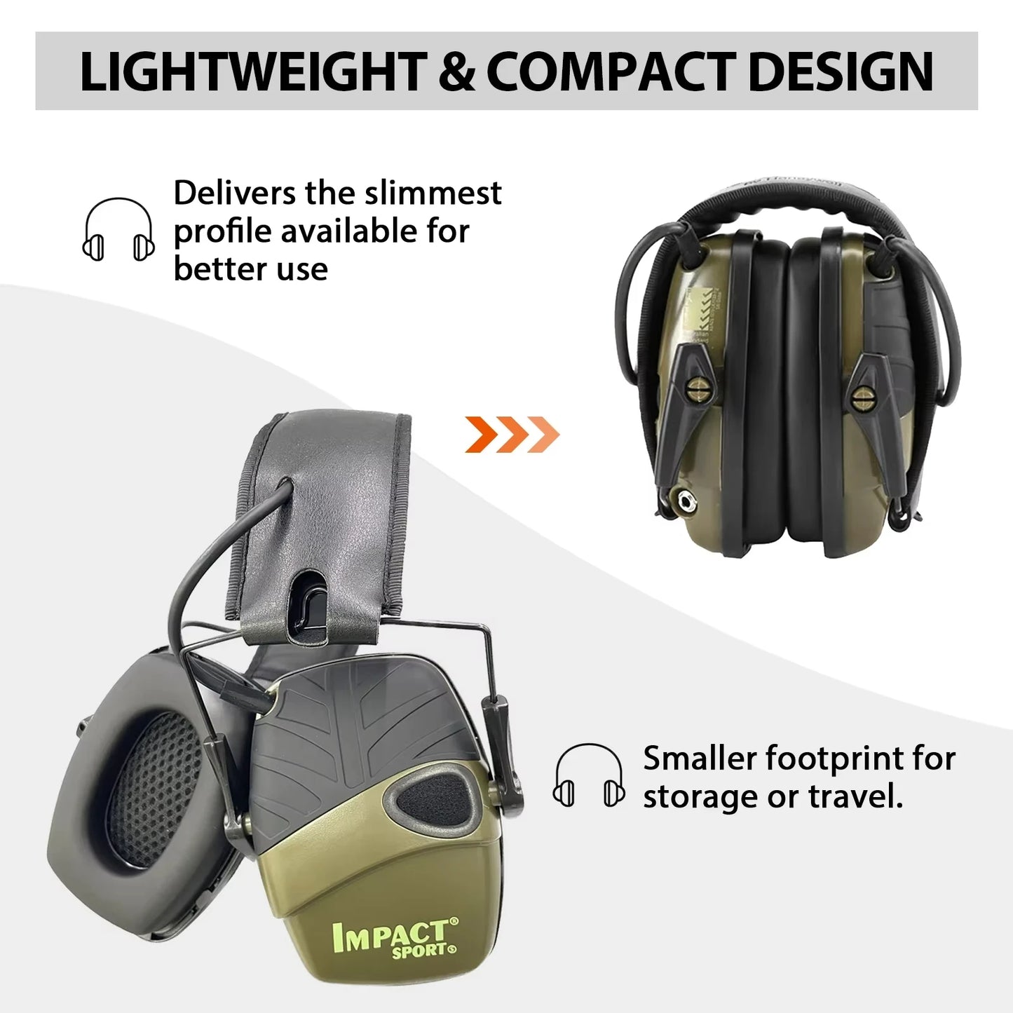 Outdoor Tactical Electronic Shooting Earmuff Active Anti-noise Headset Impact Sound Amplification Hearing protector