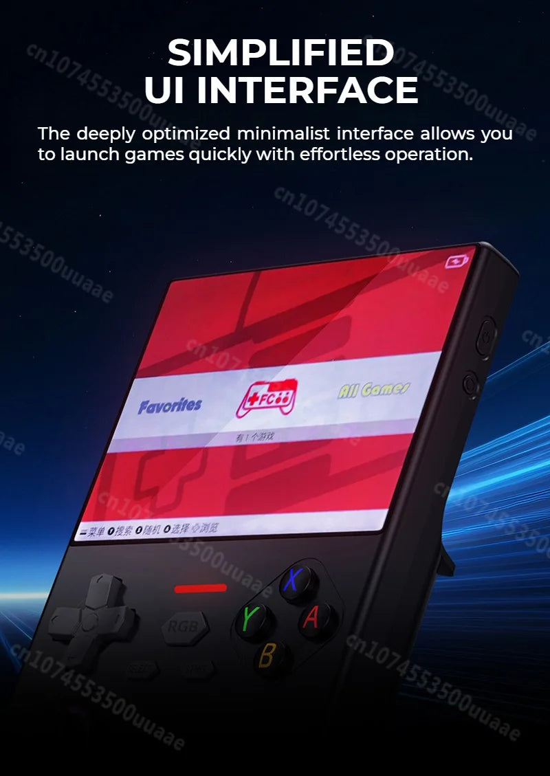 GUSGU H7 128GB Handheld Game Console Open Source Linux System 4.5" IPS Screen Portable Pocket Retro Video Game Player