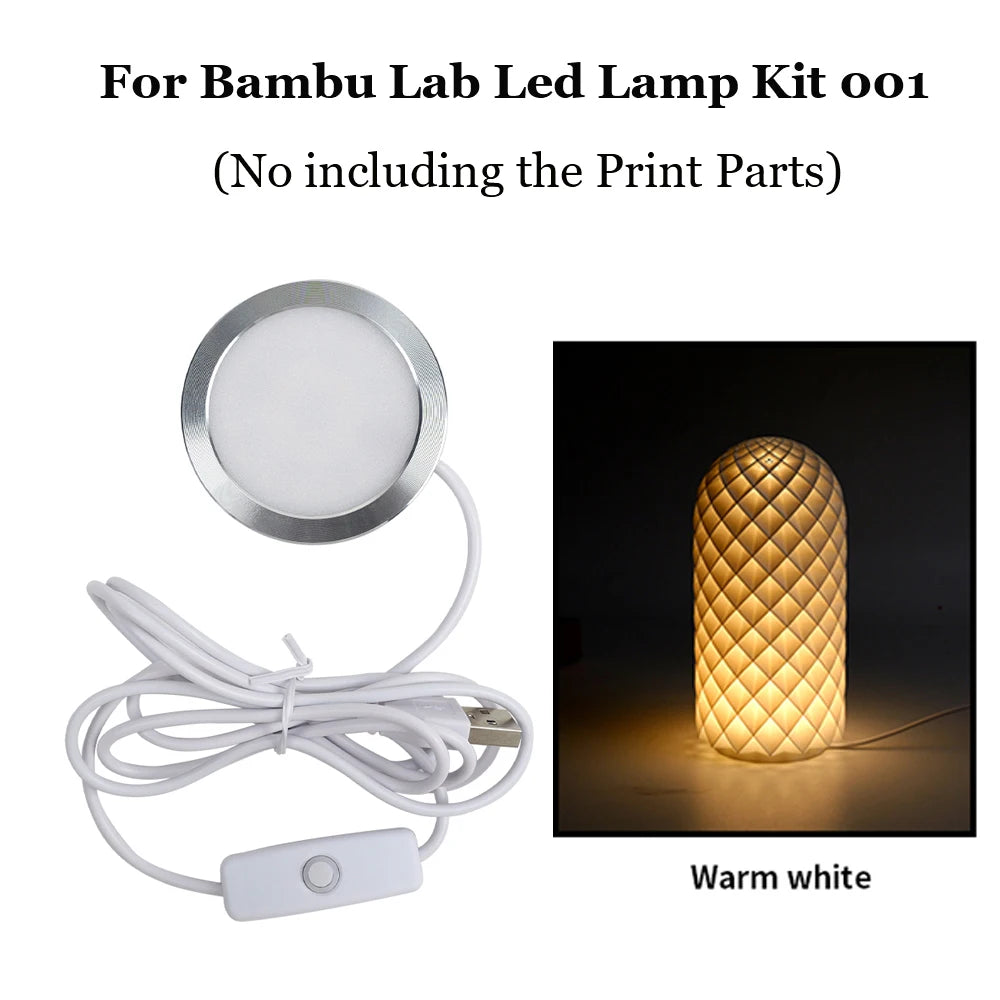 For Bambu Lab Adjustable Light Kit Led Light Hardware Bambulab Light Kit 001 Led Light Parts Diy Model 3D Printer Accessories