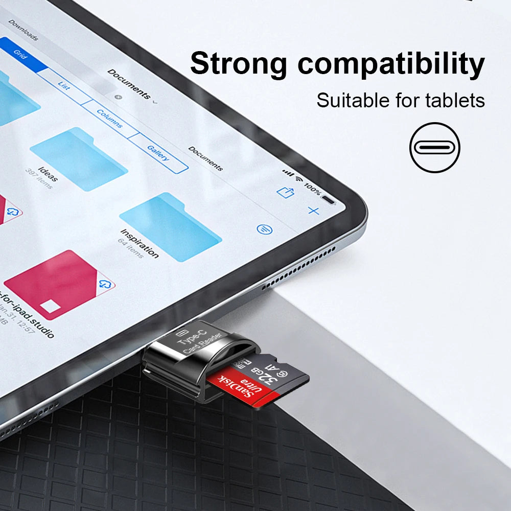 Original SanDisk A1 Memory Card 256GB 128GB 100MB/S 64GB 32GB Micro SD Card Class 10 UHS-1 Flash MicroSD TF + Type-C Card Reader