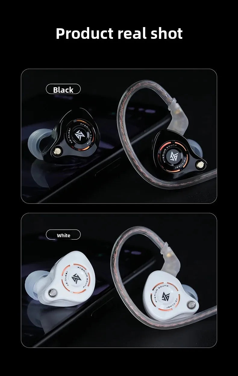 KZ Eldar Earphones 1DD Dynamic Driver Balanced IEM In Ear Monitor Sport Earbuds HiFi Stereo Music Wired Headphones PK EDX PRO X