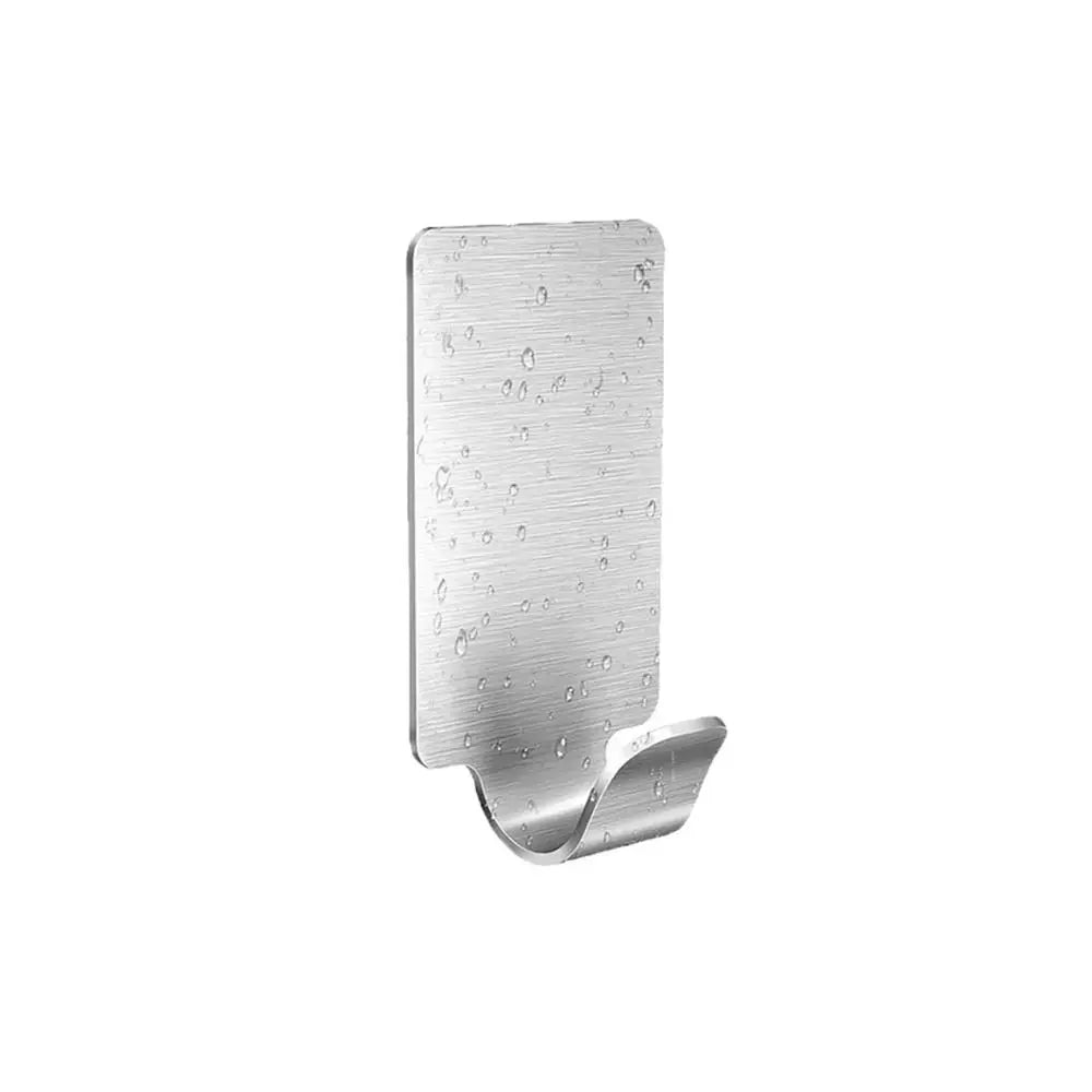 1/6PCS Kitchen Bathroom Wall Hanger Hook Small Stainless Steel Bathroom Organizer Multi-purpose Self Adhesive Towel Rack Hanger
