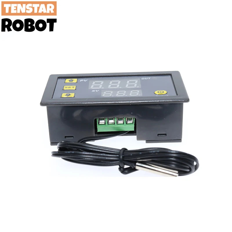 W3230 12V 24V AC110-220V Probe line 20A Digital Temperature Control LED Display Thermostat With Heat/Cooling Control Instrument