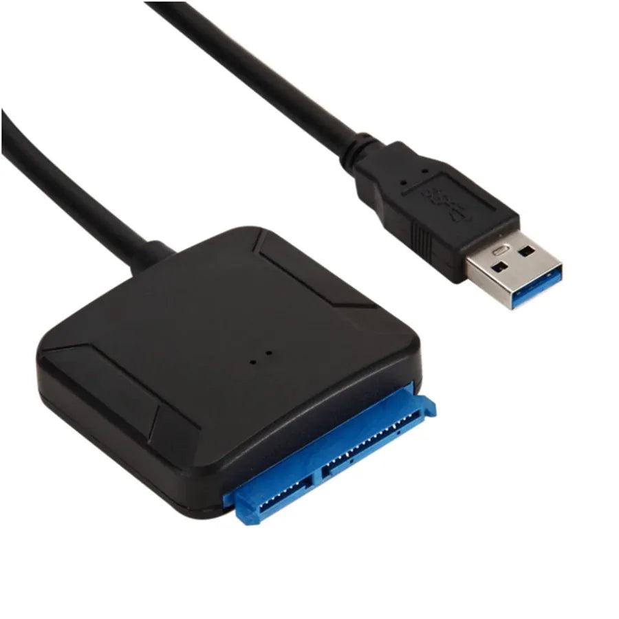 USB 3.0 Adapter Cable for 2.5" 3.5" HDD SSD Hard Drive 5Gbps External Converter with 12V Power Adapter USB 3.0 to SATA Converter