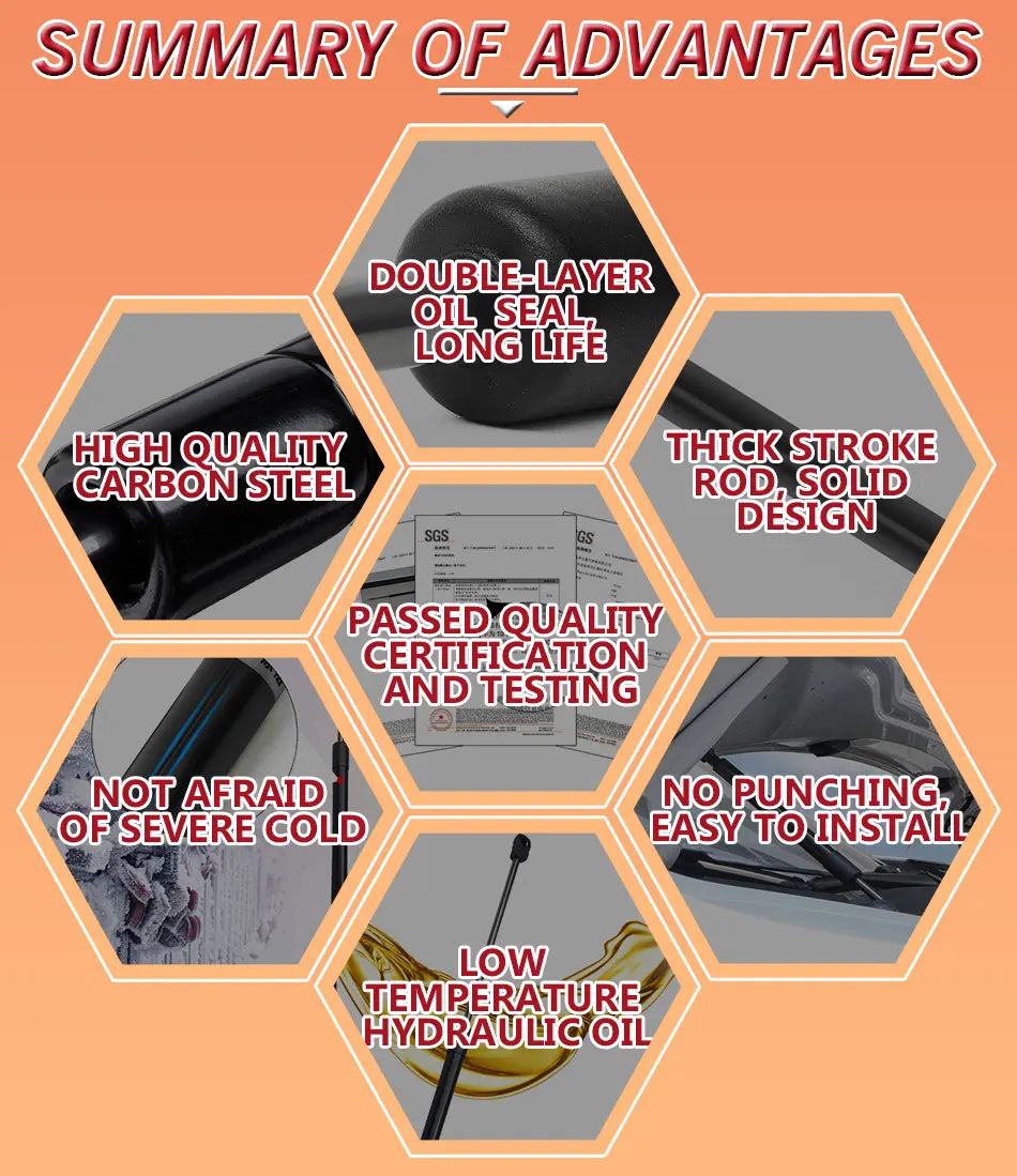 2015-2022 Tailgate Lift Support For Nissan Navara Np300 D23 Frontier 2016 2017 2018 2019 2020 Accessories Gas Damper Spring Bar