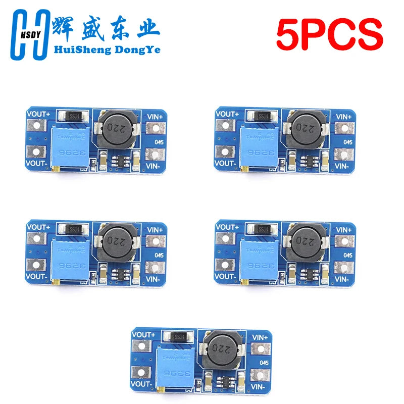 1-10PCS MT3608 Boost Module DC-DC Step Up Converter Booster Power Supply Module Board 2A Max 2V-24V To 5/9/12/28V for Arduino